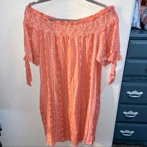 Tribal Off the Shoulder Dress M/L